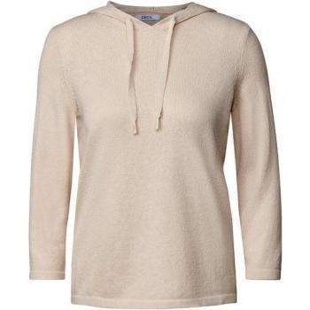 CECIL Hoodie mit Kapuze und Strickdesign