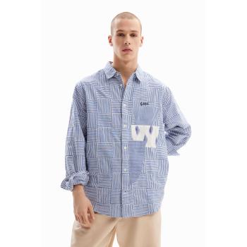 Desigual Righe Blu Camicia XL per Uomo