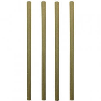 4pcs Zero Waste Bamboo Straws for Travel and Camping