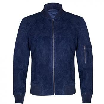 Herren Bomberjacke aus Ziegenwildleder MA-1 Auckland Marine 2XL von Infinity