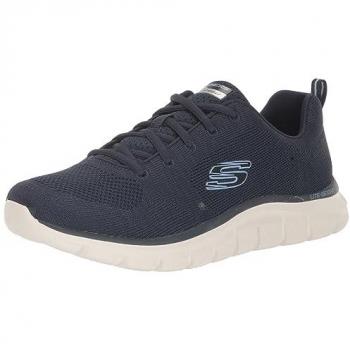 Sneaker SKECHERS TRACK-DAYTIME DREAMER, Damen, Gr. 35, blau (navy), Textil, sportlich, Schuhe, Freizeitschuh, Halbschuh, Schnürschuh in bequemer Form