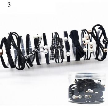 Elastische Haaraccessoires met 12 Stuks voor Paardenstaarten