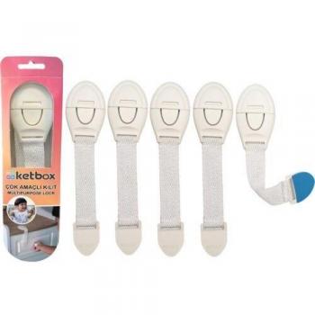 Armoires « ÉcoKids » – 5 tiroirs blanches à verrouillage sécurisé