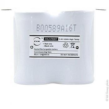 Batteria di emergenza 2xD 4.8mm 2.4V 4Ah