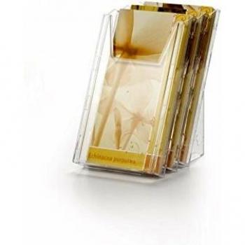 Durable Flyerhalter Combiboxx 1/3 A4 Set L, 3 Fächer, transparent