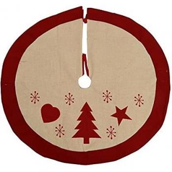 Base e Copri-Base per Albero Kaemingk D90, Design Cuore Rosso