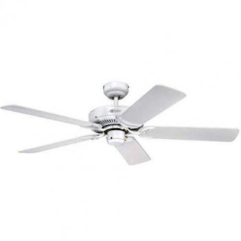 Westinghouse Éclairage 7826940 Ventilateur de plafond Monarch Métal blanc