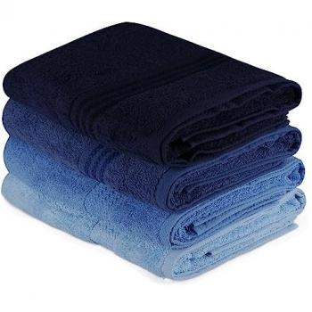 Kit serviettes Wellhome 70x140 cm en quadruplet