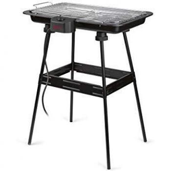 Girmi BQ2100 Barbecue Da tavolo Elettrico Nero, Acciaio inossidabile 2200 W