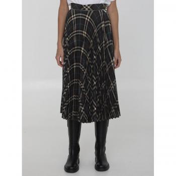 Burberry Gray Stylish Midi Skirt 2XS