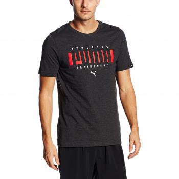 Puma camiseta corta para hombre, diseño gris oscuro, talla XL