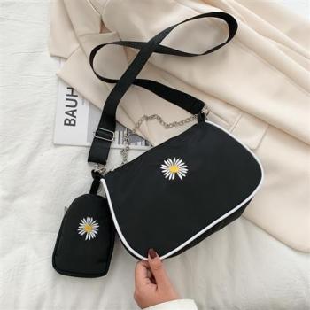 Damen Achseltasche mit Blumenmuster