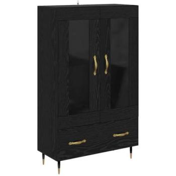 Armoire Haute Chêne Noir 695 × 31 × 115 cm – Vidaxl