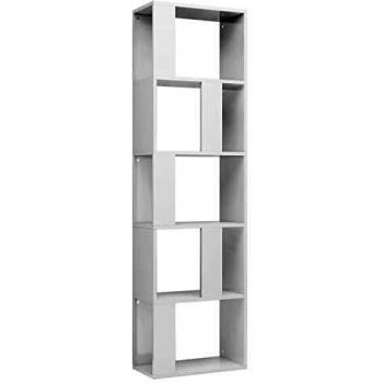 Estantería madera contrachapada 45x24x159cm blanco, negro, roble sonoma y más