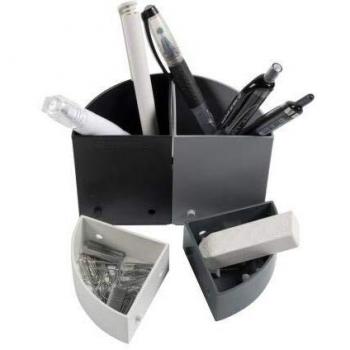 Lot de 3 Pots à crayons modulables EXACOMPTA Shades of Grey