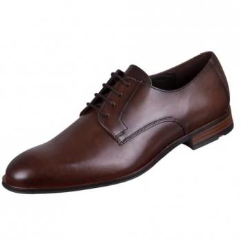 Core Herren Lederschnürschuhe – Mittelbraun, Größe 42