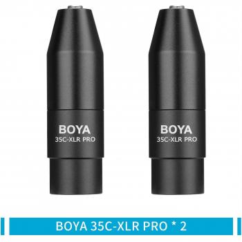 Adaptador Mini‑Jack a XLR BOYA 35C‑XLR PRO con Alimentación Fantasma
