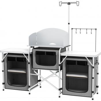 Outsunny Folding BBQ Kitchen with Storage