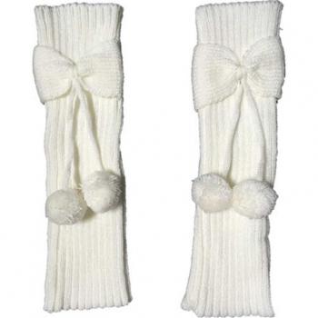 Girls Winter Bowknot Leg Warmers