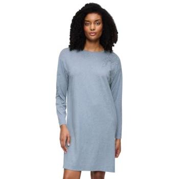 Blue Triumph Long‑Sleeve Night Dress – Endless Comfort