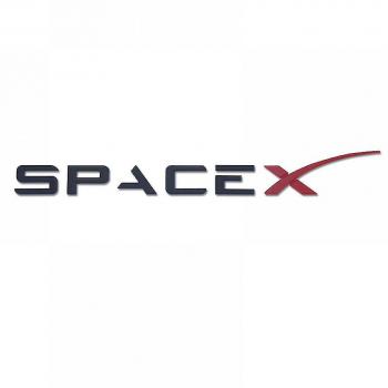 Autocollant Métallique Tesla Spacex