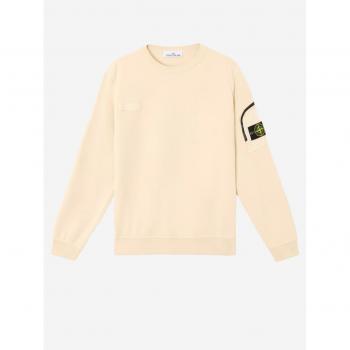 Midtone Brown Stone Island Men’s Comfort Crew Neck with Pocket – Size M