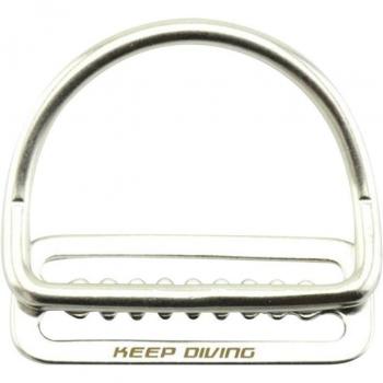 2 Stainless Steel Harness Belt D-Ring Stopper