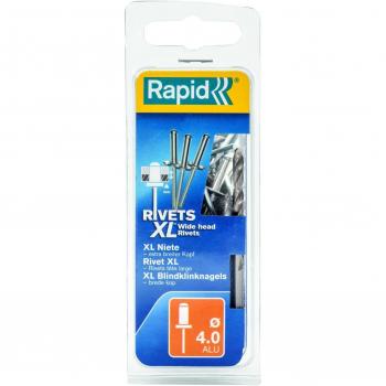 Rivets XL Alu Gris Ø 4 × 18 mm – Pack 40 pièces (Performance)