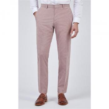 Men's Slim Fit Pink Trousers
