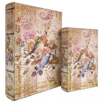 Cajas libro marrón