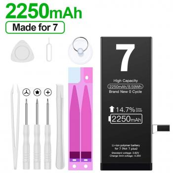 EMNT iPhone 7 PowerPack 2250 mAh – Ersatzbatterie + Werkzeug-Set & Anleitungen, 1 Jahr
