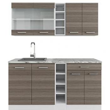 Vicco Küchenzeile R-Line 160 cm mit Arbeitsplatte