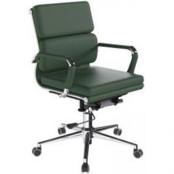 Executive Office Chair, Avanti Medium Bonded Leather – Green