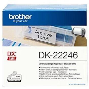 Brother Continuous Paper Roll Black on White 103mm DK-22246 BA77696