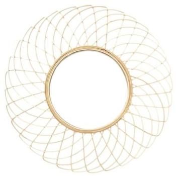 Miroir Rond en Bambou Ø90cm