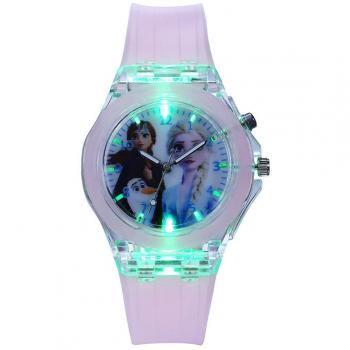 Montre Enfant Anna Elsa Rose Lumineuse