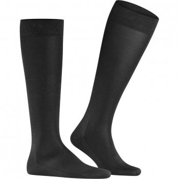 Calcetines de hombre Falke Tiago, largos, algodón orgánico, con logo