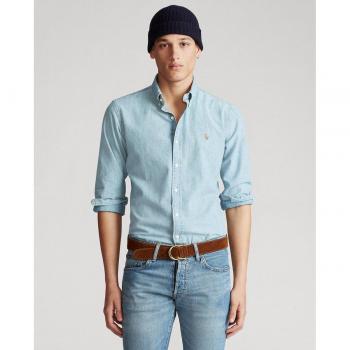 Polo Ralph Lauren Herren Jeanshemd Chambray Denim Blau