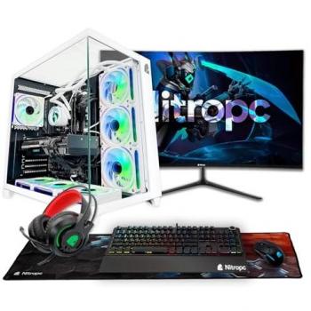 Pack NitroPC Luxe i7-12700KF PC de bureau 32 Go 2 To NVMe RTX 5060 Écran 27 Périphériques