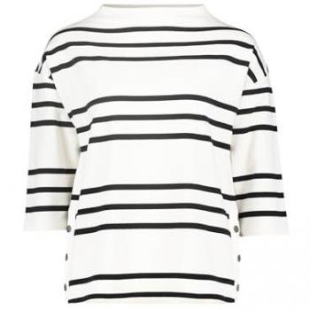 Sweatshirt BETTY BARCLAY Betty Barclay Sweatshirt mit Ringel Gr. 44, schwarz-weiß, Damen