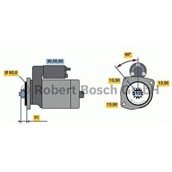 Motore Bosch 0 986 022 640 Nuovo Avviamento