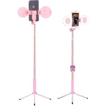 1.7m Tripod Selfie Stick with Dual LED Fill Light
