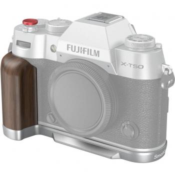SmallRig 4735 L-Form Holzgriff für Fuji X-T50 (Silber)
