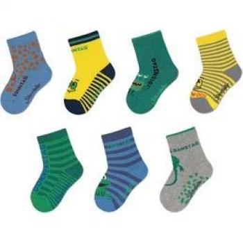 Sterntaler Socken-Süße – 7‑Tages‑Sohlenpackung, dunkelgrün