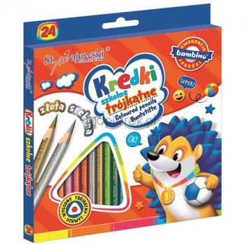 Set di Matite Triangolari St. Majewski 24 Colori per Bambino