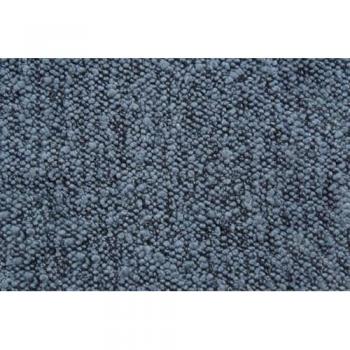 Tête Bouclette Capitonnée 90x190 cm, Sommier bleu, Hauteur 29 cm