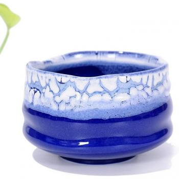 Bol à thé japonais en céramique, glaçure Temmoku, fait main