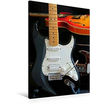 Premium Textil‑Canvas 60 x 90 cm – Calvendo Gitarren‑Backstage