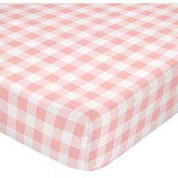Bajera Vichy Rosado para Niños, 150 TC, 100% Algodón