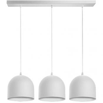 Helam Madison Lampadario Sospensione Bar Dritta Bianca 70cm